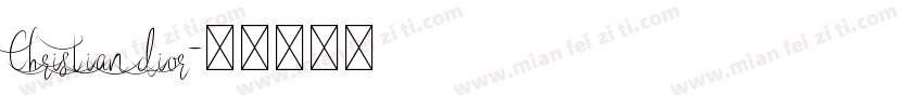 Christian dior字体转换